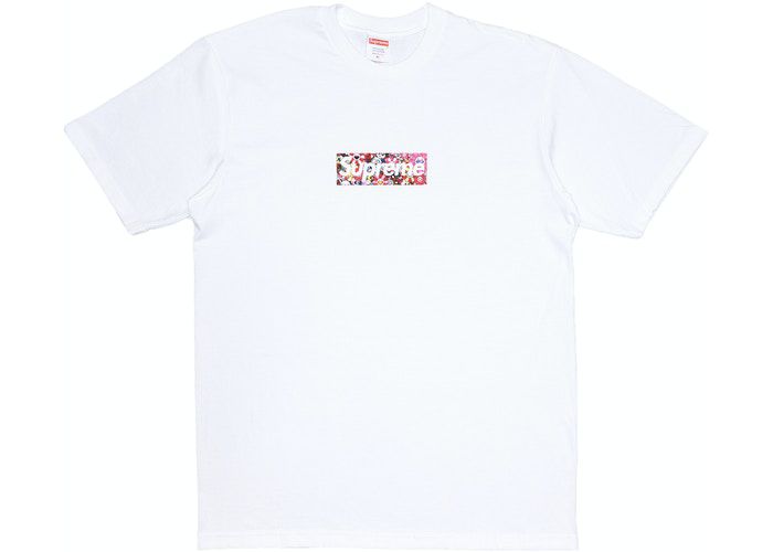 SUPREME x TAKASHI MURAKAMI - Camiseta COVID-19 Relief Box Logo 