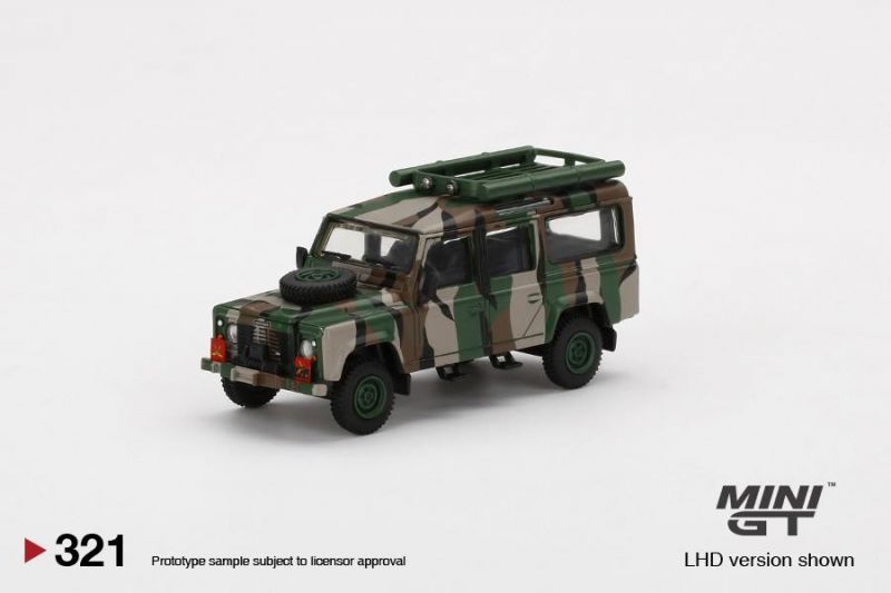 Land Rover Defender 110 Malaysian Army 1:64 Mini GT - 19 anos
