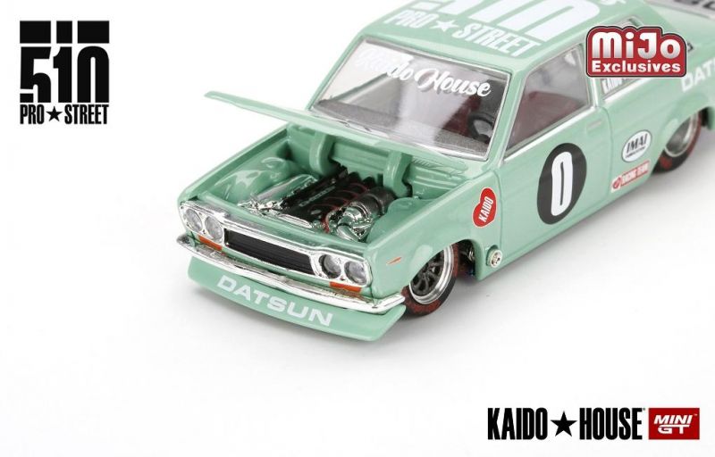 Datsun 510 Pro Street KDO510 Kaido House 1:64 Mini GT Verde - 20