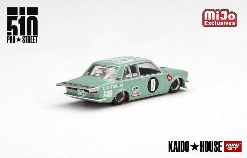 Datsun 510 Pro Street KDO510 Kaido House 1:64 Mini GT Verde - 20