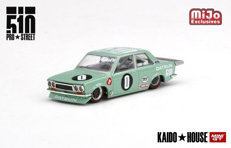 Datsun 510 Pro Street KDO510 Kaido House 1:64 Mini GT Verde - 20