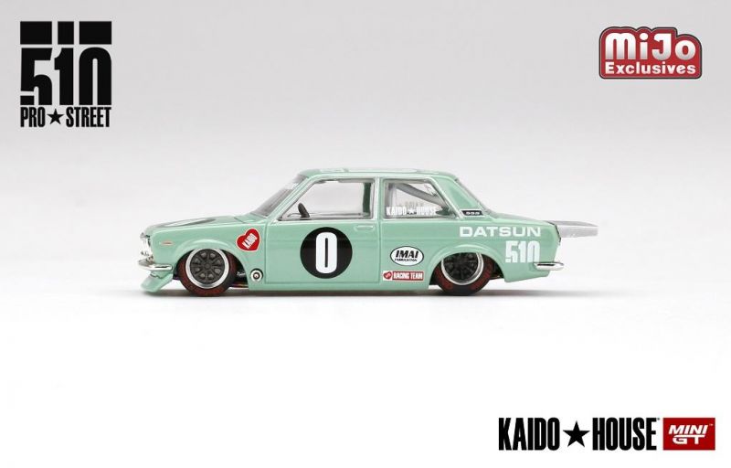 Datsun 510 Pro Street KDO510 Kaido House 1:64 Mini GT Verde - 20