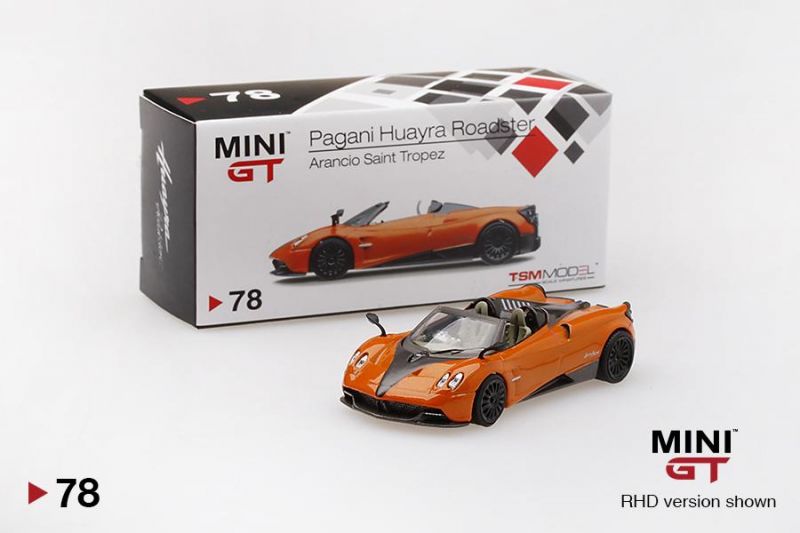 Pagani Huayra Roadster Arancio Saint Tropez USA Exclusive 1:64