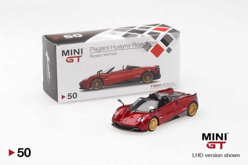 Pagani Huayra Roadster USA Exclusive 1:64 Mini GT Vermelho - 20