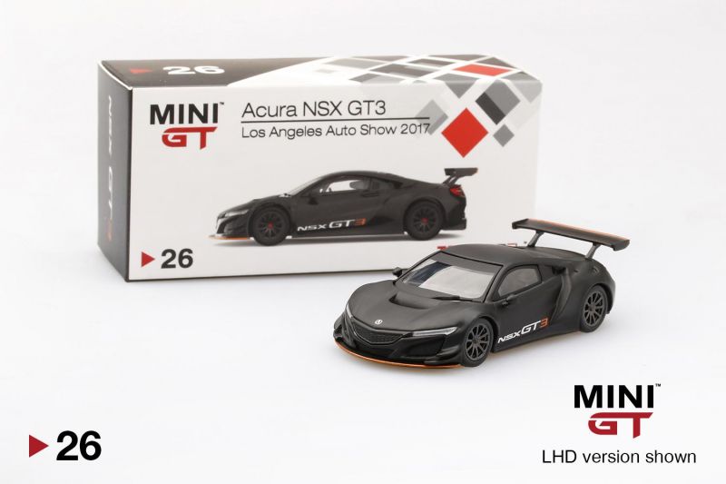 Acura NSX GT3 2017 LA Auto Show 2017 1:64 Mini GT Fosco - 20 anos