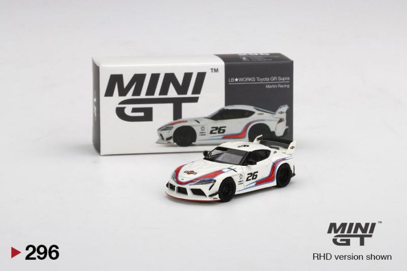 Toyota GR Supra Martini Racing LB Works 1:64 Mini GT - 19 anos