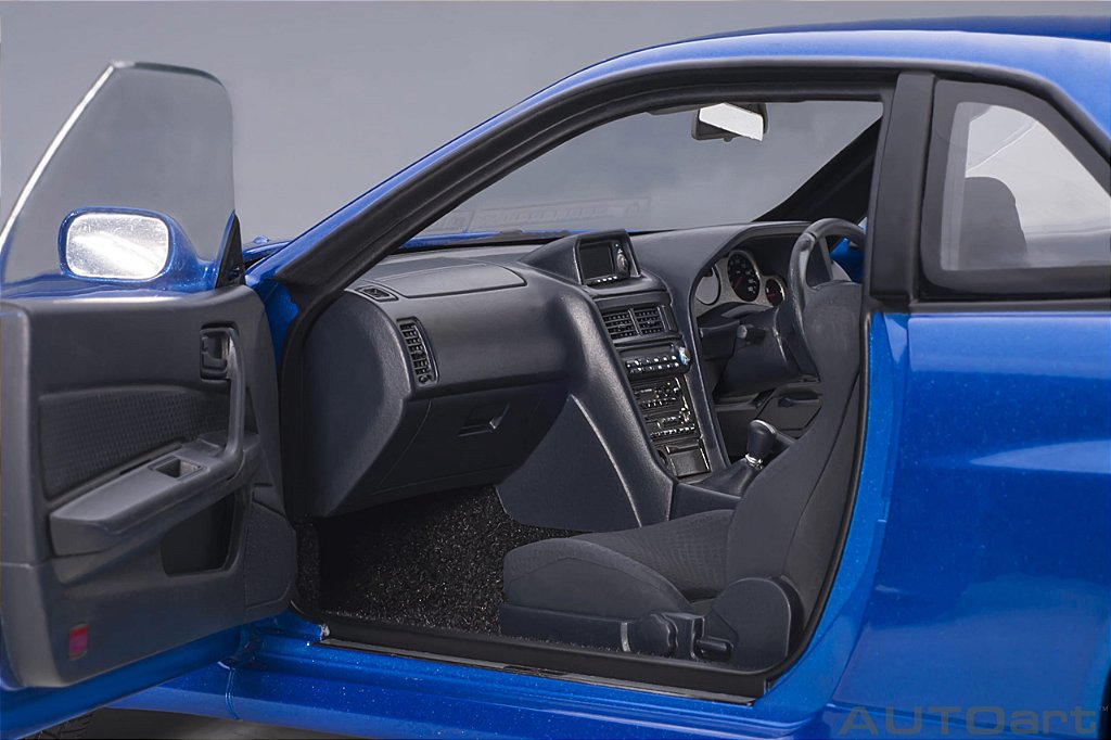 Nissan Skyline GT-R (R34) V-Spec II 1:18 Autoart Azul - 18