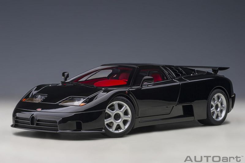 Bugatti EB110 SS 1:18 Autoart Preto - 20 anos! Loja on-line de