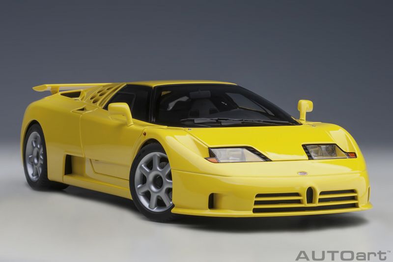Bugatti EB110 SS 1:18 Autoart Amarelo - 20 anos! Loja on-line de