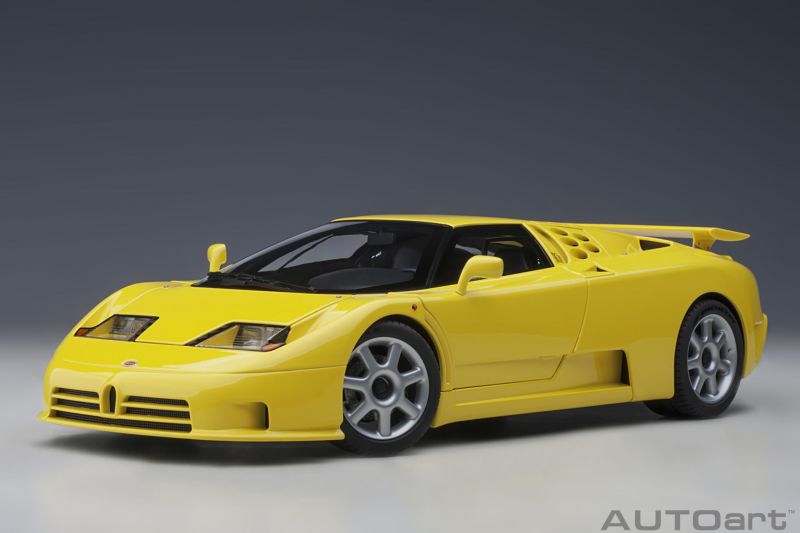 Bugatti EB110 SS 1:18 Autoart Amarelo - 20 anos! Loja on-line de
