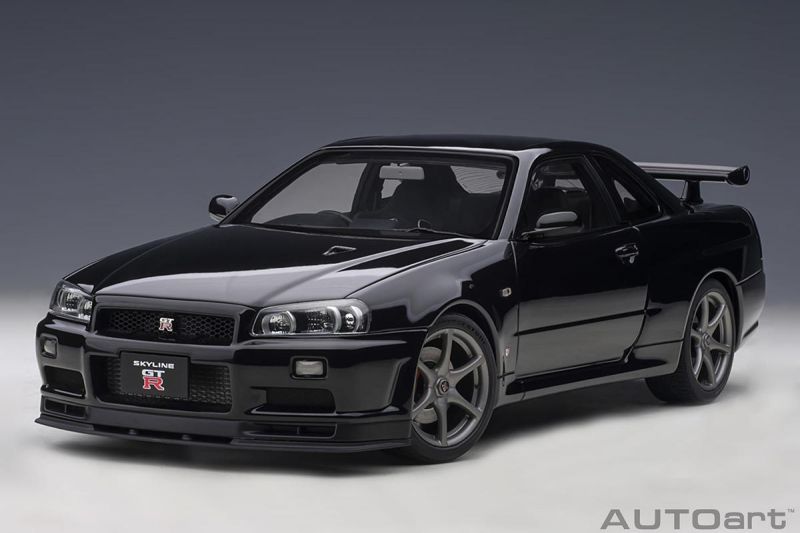 Nissan Skyline GT-R (R34) V-Spec II 1:18 Autoart Azul - 18