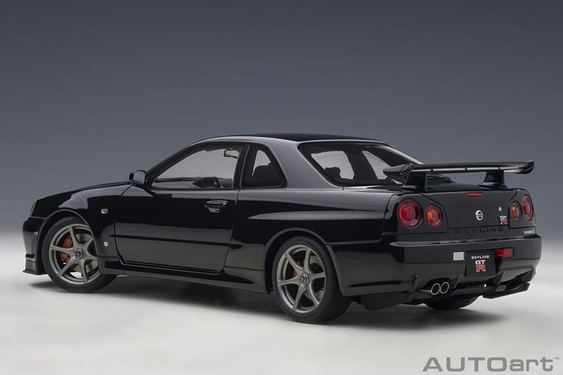 Nissan Skyline GT-R (R34) V-Spec II 1:18 Autoart Preto - 19 anos