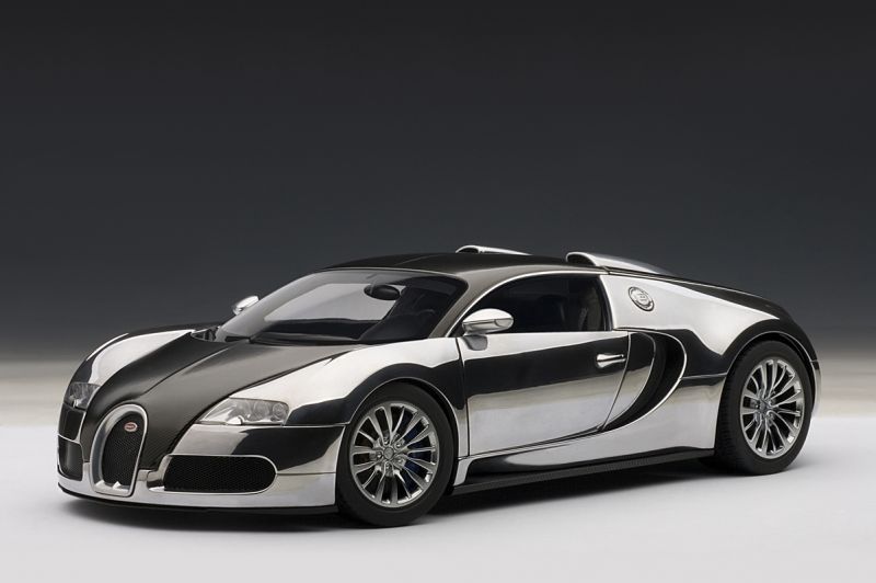 Bugatti Veyron 16.4 Pur Sang Aluminum Autoart 1:18 - 19 anos! Loja