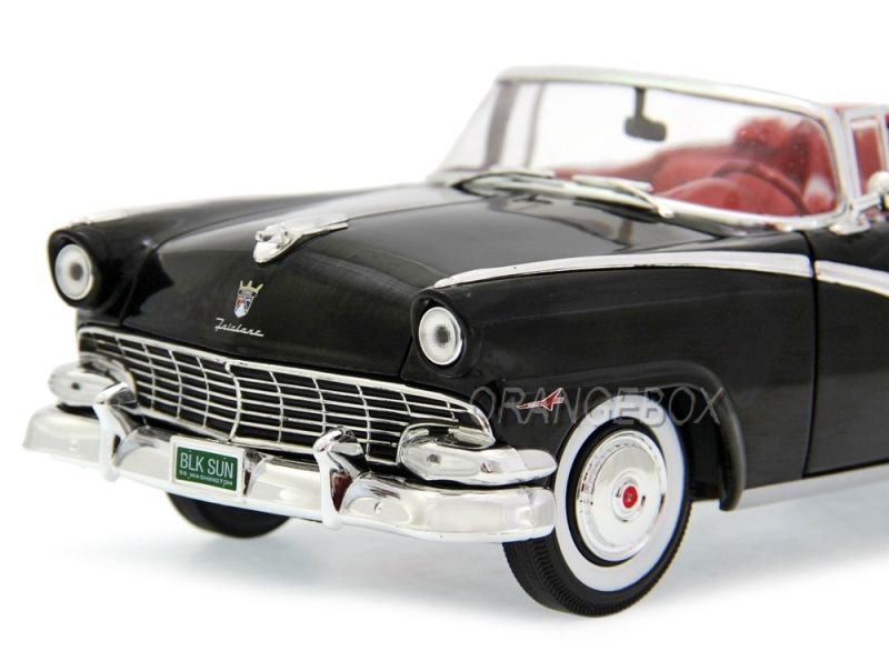 Ford Sunliner 1956 Conversível Autoworld 1:18 Preto - 20 anos