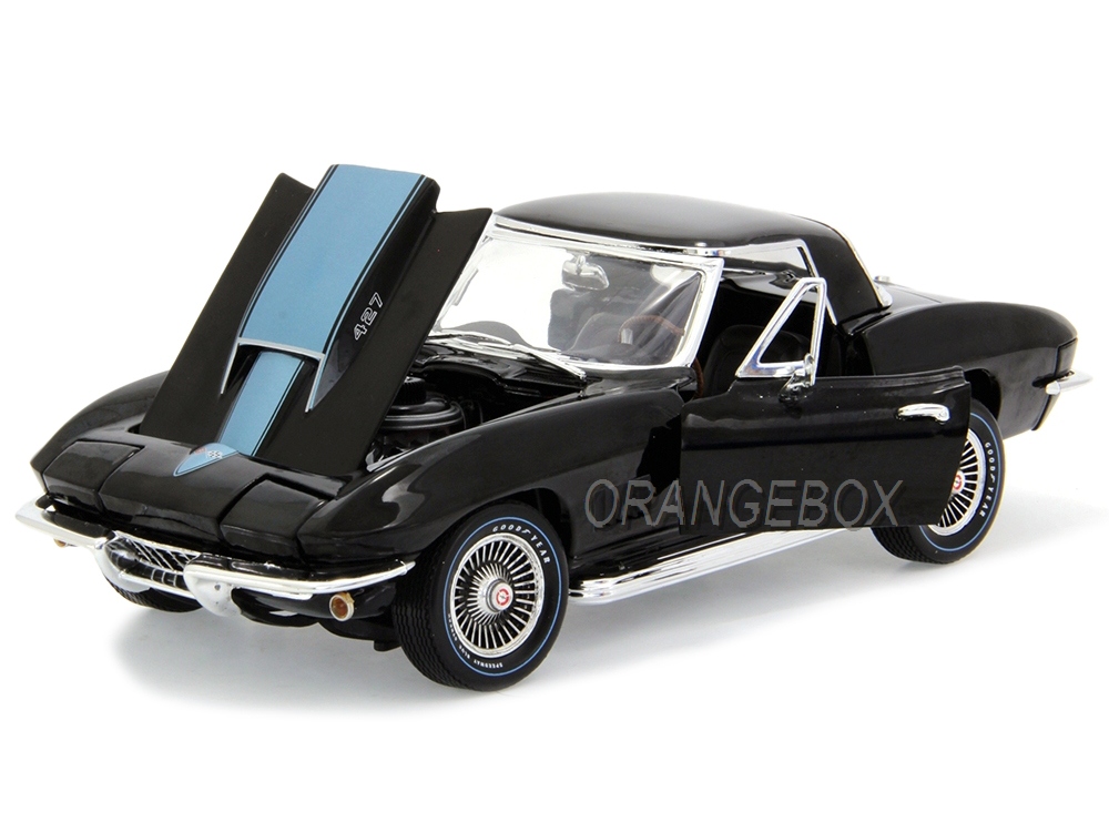 Chevrolet Corvette 427 Tuxedo 1967 (MCACN) Autoworld 1:18 Preto