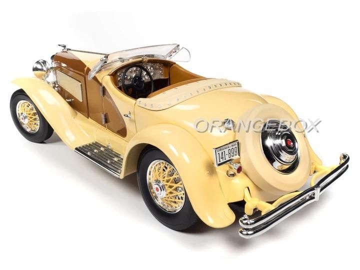 自動車 Racing Duesenberg Duesenberg SSJ Speedster 1935 1:18 Autoworld Creme - 20 anos! Loja