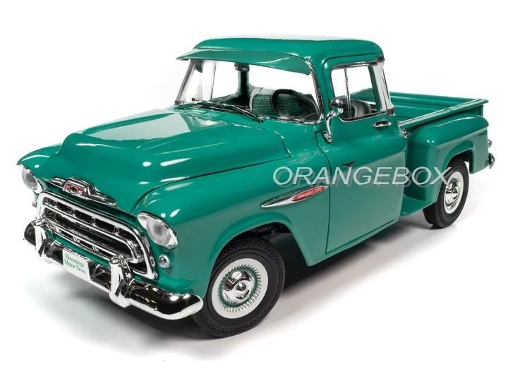希少 ダンバリーミント Chevrolet 3100 ダークグリーン ミニカー Chevrolet 3100 Stepside Pick-Up 1957 1:18 Autoworld Verde - 20