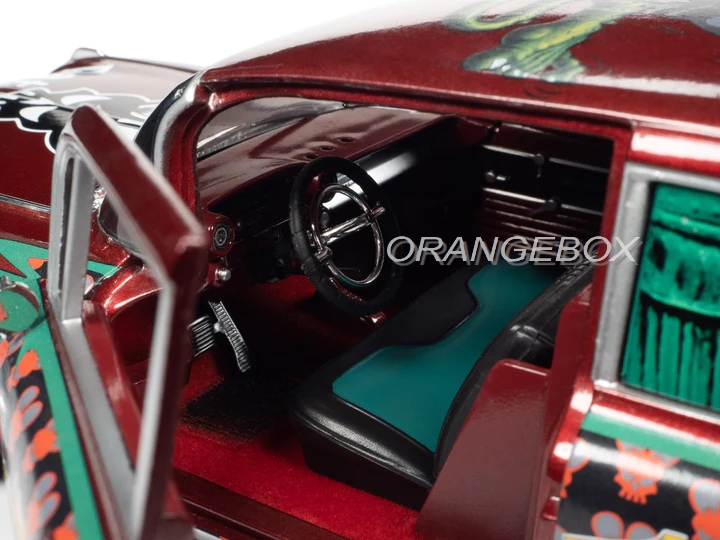 Cadillac Eldorado Hearse 1959 Rat Fink 1:18 Autoworld - 19 anos