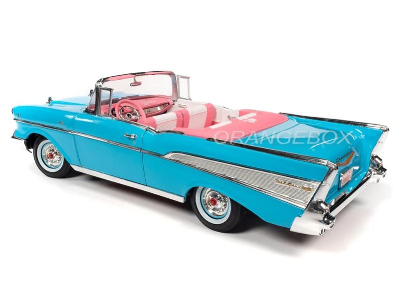 Chevrolet Bel Air Convertible 1957 Barbie 1:18 Autoworld - 20 anos