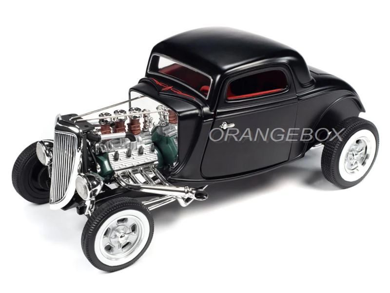 Ford 3 Janelas 1934 High Boy Hot Rod 1:18 Autoworld - 20 anos