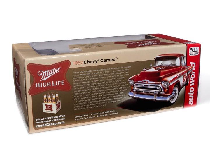 1957 Chevy Cameo Pickup 1:18 ダイキャスト Chevrolet Cameo Pick-Up 1957 1:18 Autoworld Vermelho - 20 anos