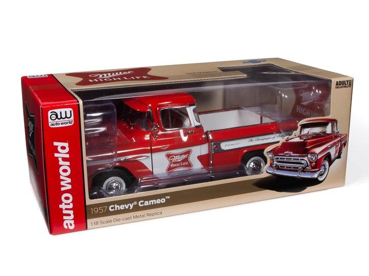 Chevrolet Cameo Pick-Up 1957 1:18 Autoworld Vermelho - 19 anos