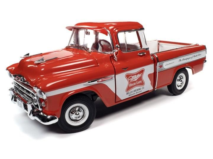 Chevrolet Cameo Pick-Up 1957 1:18 Autoworld Vermelho - 19 anos
