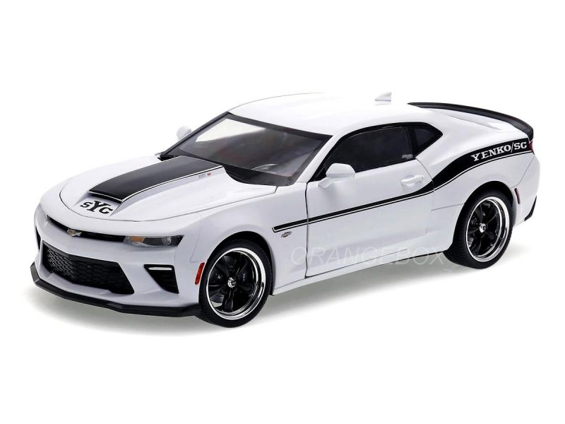 ミニカー Auto World 1/18 Yenko Chevy Camaro Chevrolet Camaro Yenko S/C 2018 1:18 Autoworld Branco c/ Preto