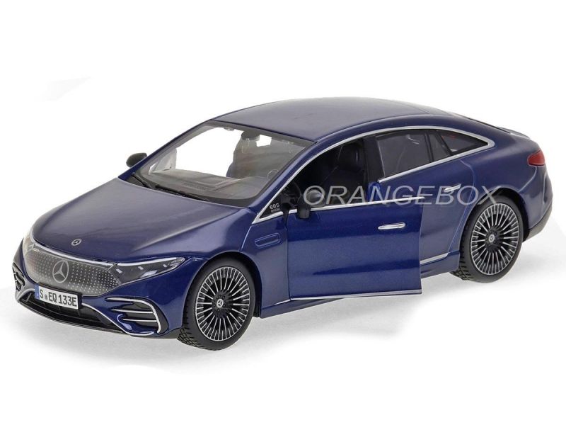 Mercedes Benz EQS 1:27 Maisto Azul - 20 anos! Loja on-line de
