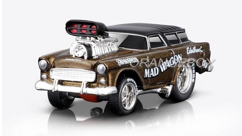 Chevrolet Nomad Gasser 1955 1:64 Maisto Muscle Machines - 20 anos