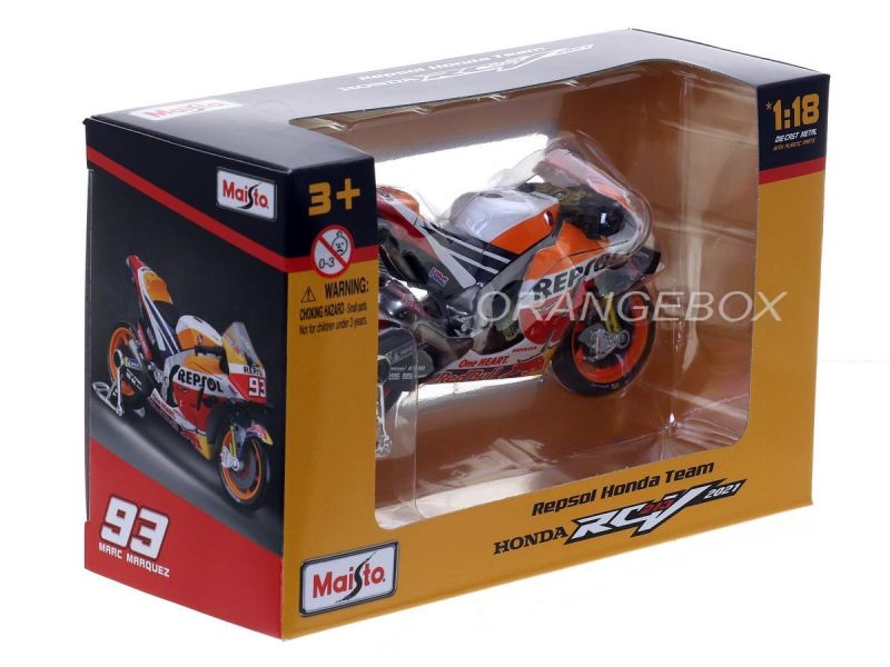 Repsol Honda Team 93 Marc Marquez Gp 2021 1:18 Maisto - 20 anos