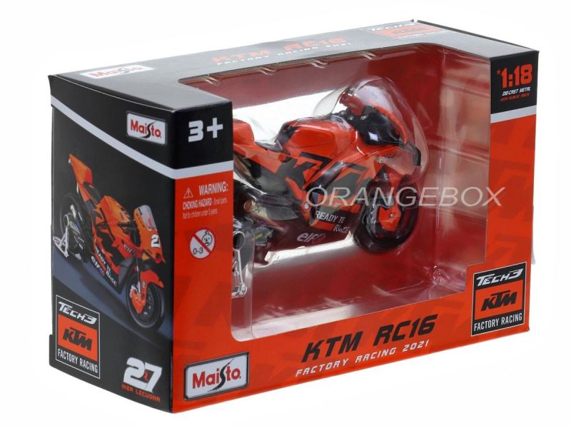 KTM RC16 Factory Racing 27 Iker Lecuona Gp 2021 1:18 Maisto - 20