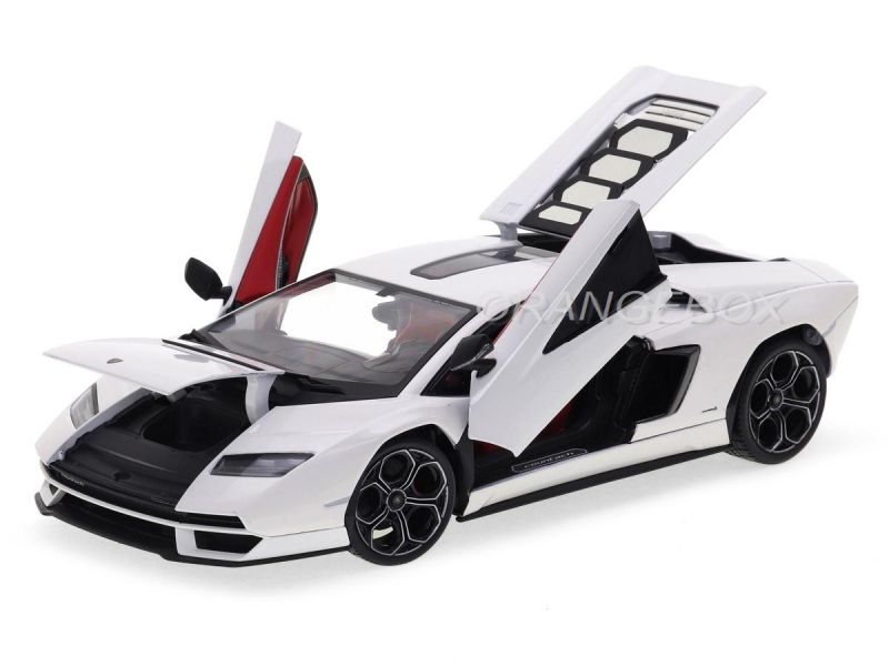 Lamborghini Countach LPI 800-4 2022 1:18 Maisto Branco - 20 anos