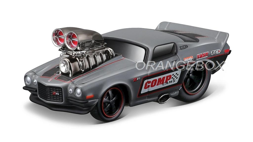 Mack B-61 Flatbed 1953 + Camaro 1971 1:64 Maisto Muscle Machines