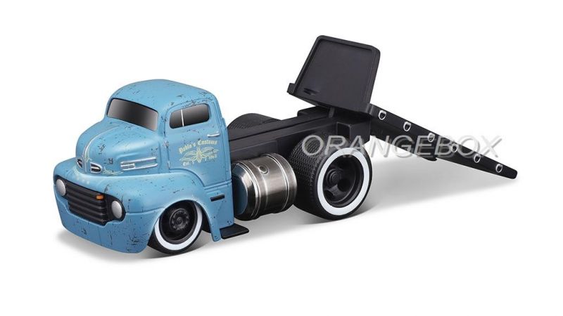 Ford Coe Flatbed 1950 + Ford 1933 Coupe 3J 1:64 Maisto Muscle