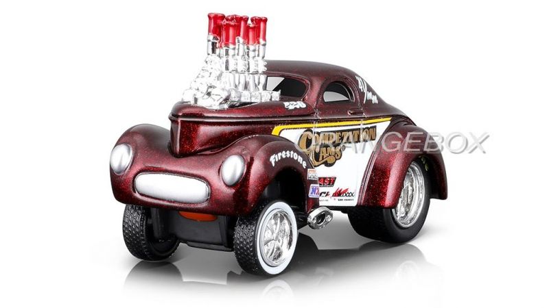 Willys Coupe 1941 1:64 Maisto Muscle Machines - 19 anos