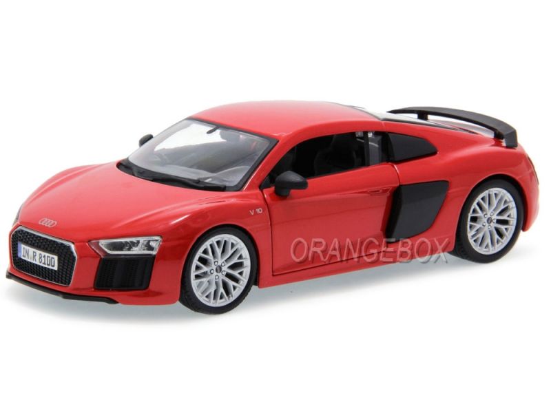 Audi R8 V10 Plus Red Special Edition Maisto 1:24 Vermelho - 20