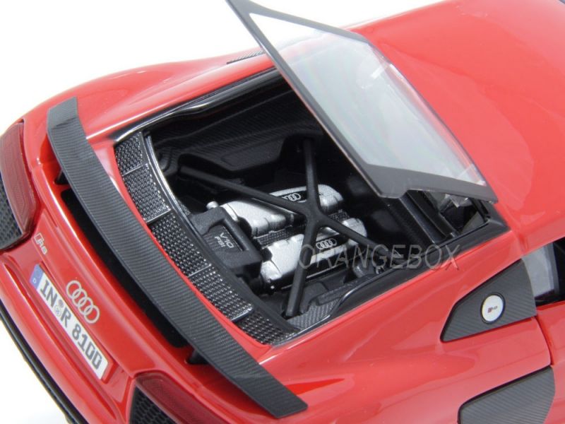 Audi R8 V10 Plus Red Special Edition Maisto 1:24 Vermelho - 20