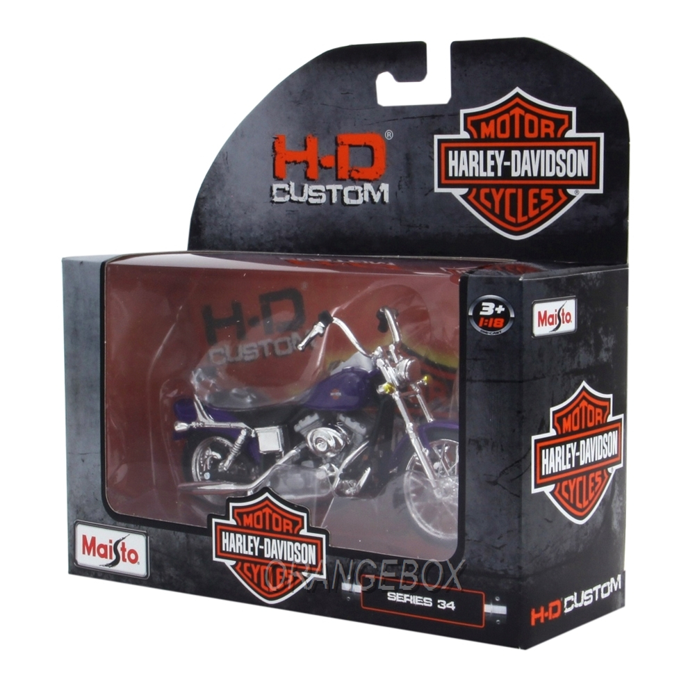 Harley Davidson Dyna Wide Glide 2001 FXDWG Maisto 1:18 Série 34