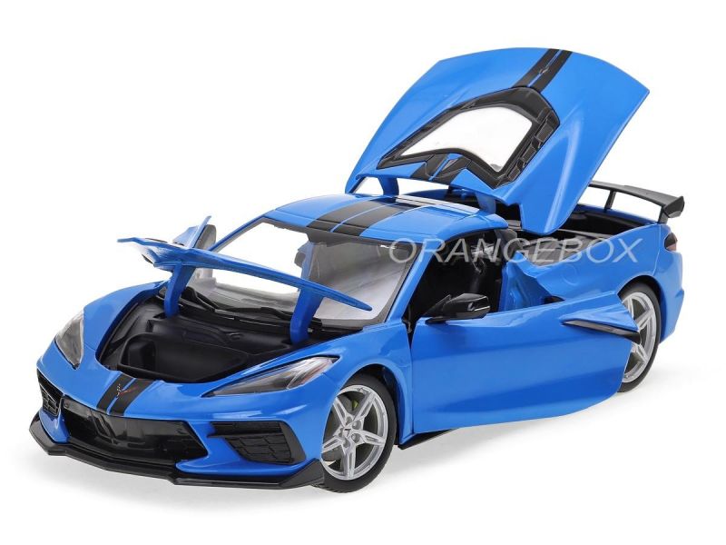 Chevrolet Corvette Stingray C8 Coupe 2020 1:18 Maisto Azul - 20
