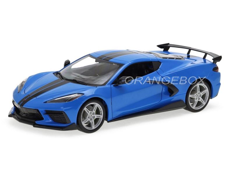 Chevrolet Corvette Stingray C8 Coupe 2020 1:18 Maisto Azul - 19