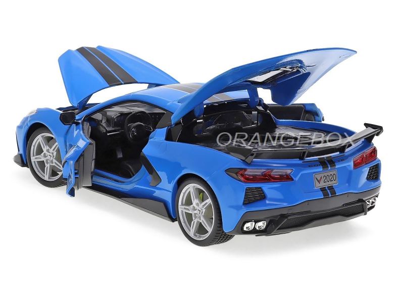 Chevrolet Corvette Stingray C8 Coupe 2020 1:18 Maisto Azul - 20