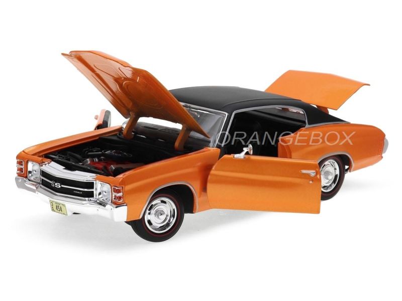 Chevrolet Chevelle SS 454 1971 Maisto 1:18 Laranja - 19 anos! Loja