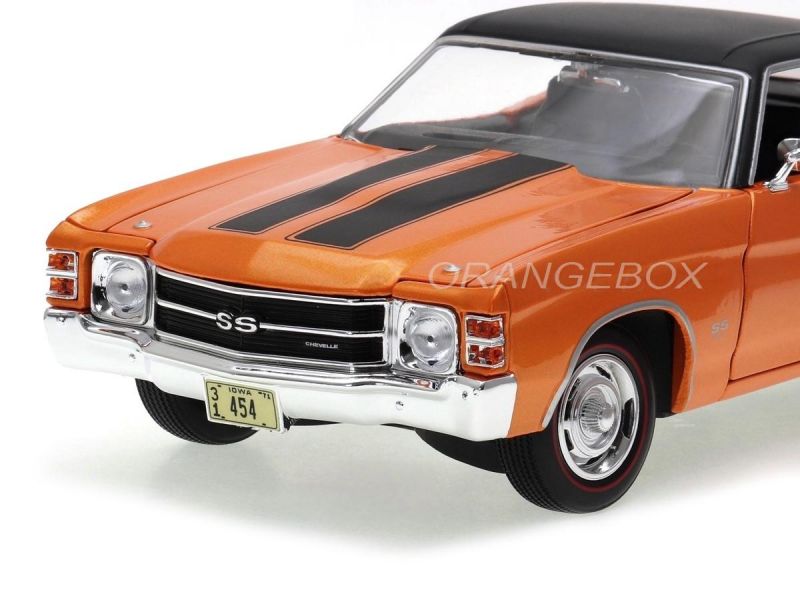 Chevrolet Chevelle SS 454 1971 Maisto 1:18 Laranja - 19 anos! Loja