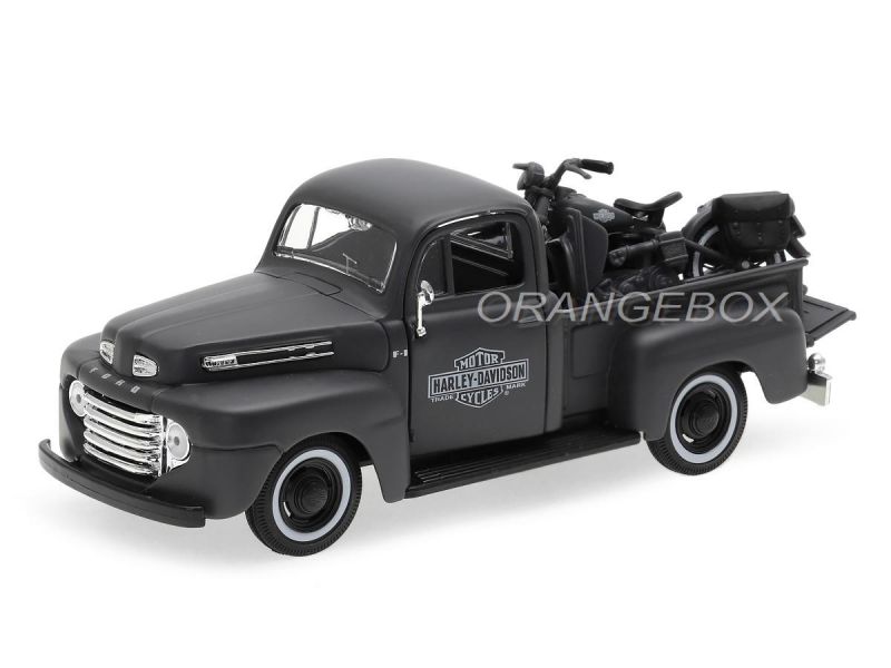 Ford F-1 Pick Up 1948 1:25 U.S.A Harley Davidson + Harley Davidson