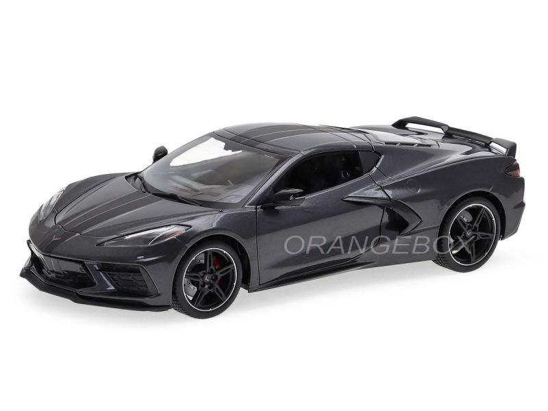 Chevrolet Corvette Stingray Coupe 2020 1:18 Maisto Cinza - 20 anos
