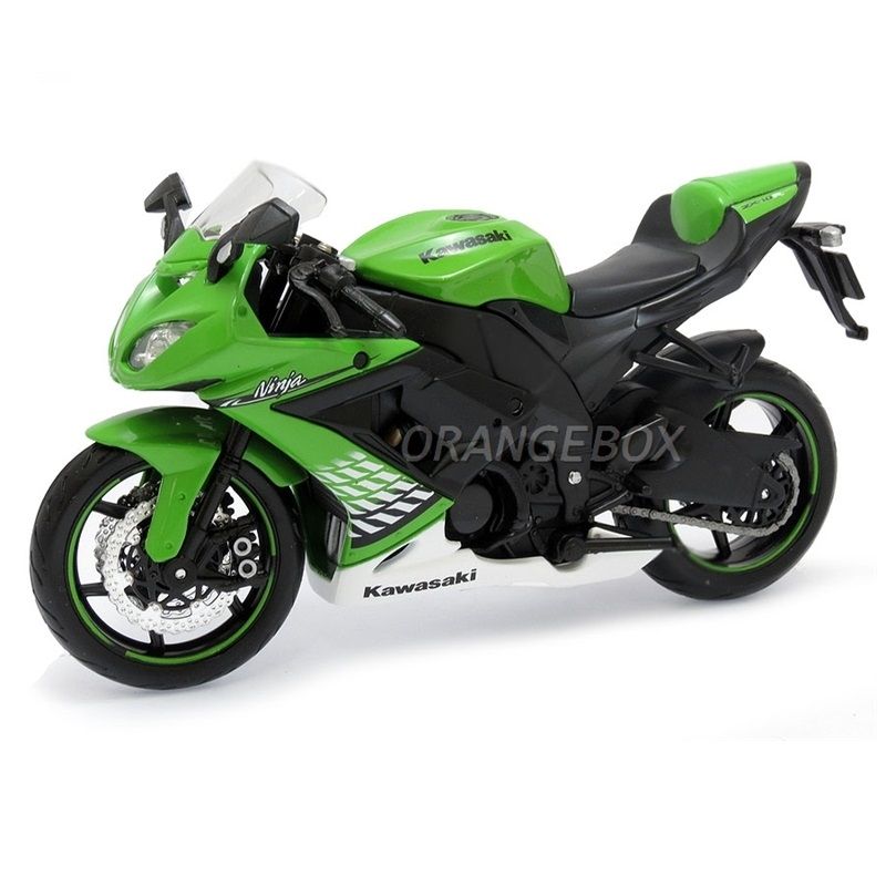 Kawasaki Ninja ZX-10R 1:12 Maisto Verde - 20 anos! Loja on-line de