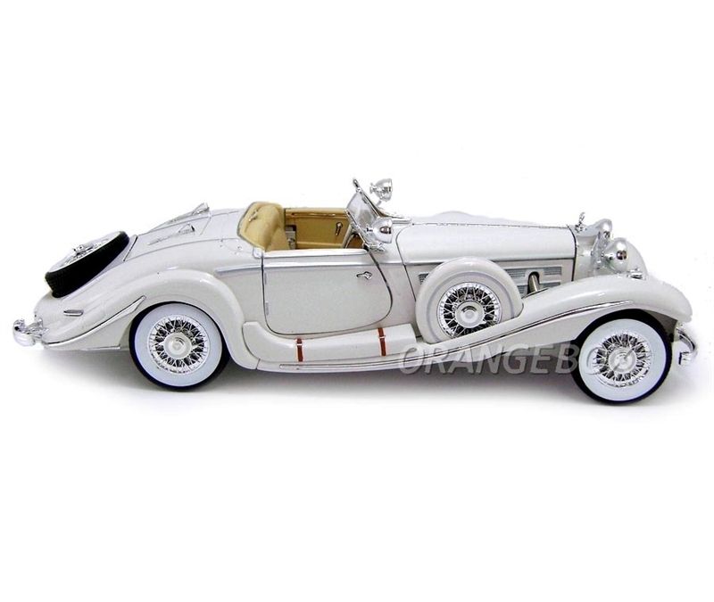 Mercedes Benz 500 K Typ Specialroadster 1936 Maisto 1:18 Branco