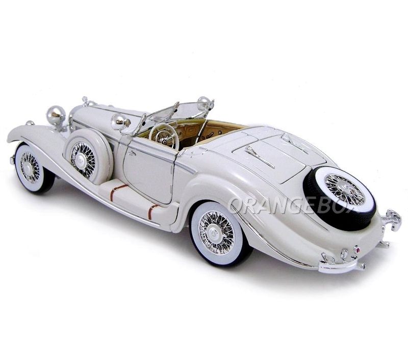 Mercedes Benz 500 K Typ Specialroadster 1936 Maisto 1:18 Branco