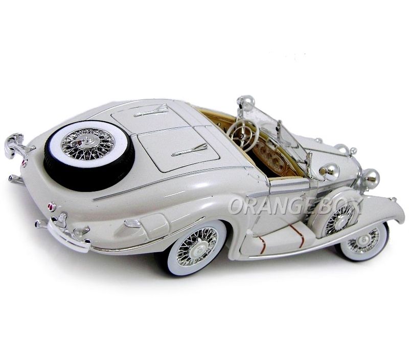 Mercedes Benz 500 K Typ Specialroadster 1936 Maisto 1:18 Branco
